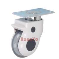 3in cover plate mount medical caster polyurethane wheel