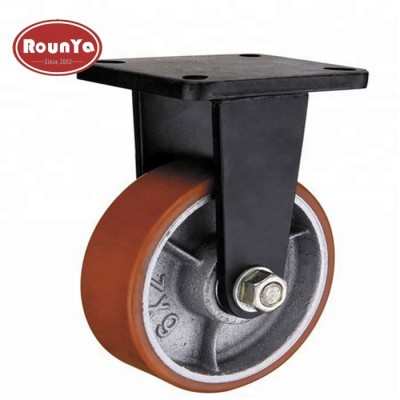 Supper heavy duty iron core PU wheel 1 ton load capacity casters wheels