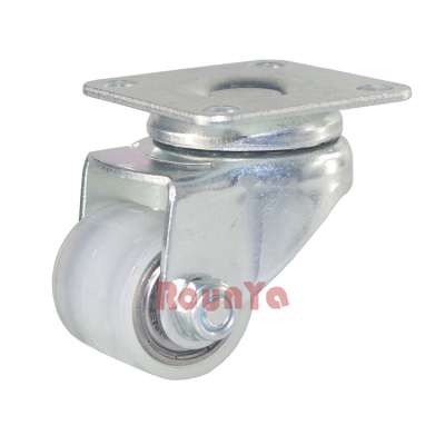 1.25" low profile high load business machine casters glass filled nylon caster wheels